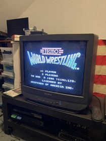 Tecmo World Wrestling (Nintendo NES 1990) probado aut&eacute;ntico OEM funda