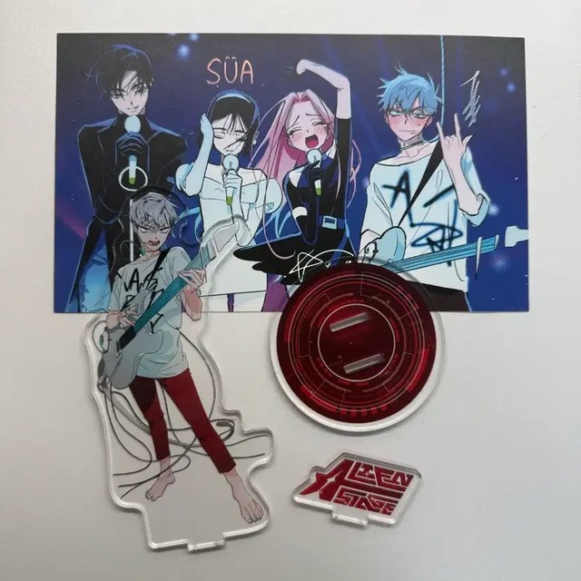 Heavily Used Signed Poster Postcard Set of Alien Stage Ace