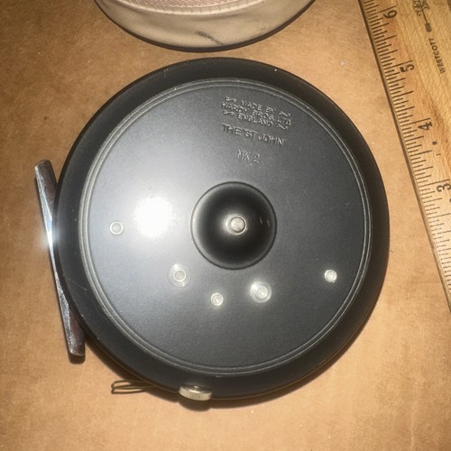 Mulinello da Pesca Vintage Hardy The St John MK2 3 7/8" con Custodia da Collezione - Foto 2 di 9
