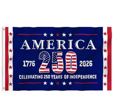 3' X 5' America 1776 2026 250th Anniversary House Flag 1-Side