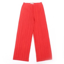 PLEATS PLEASE PP03-JF423 Ladies Pants Issey Miyake Wide Bottoms Red Japan