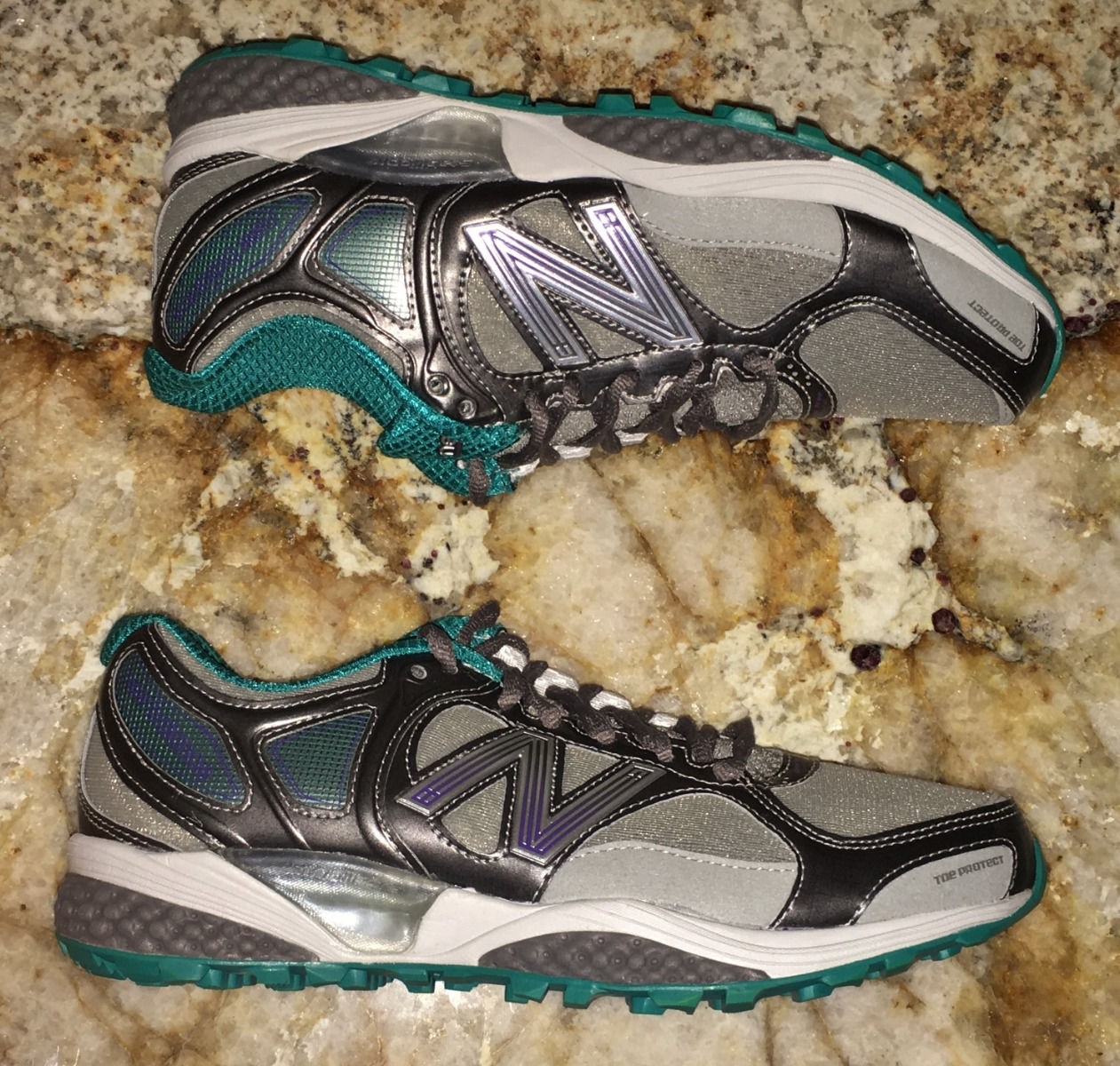 NEW BALANCE 1110 Grey Teal Trail Runner Running Shoes Sneakers NEW Womens 8.5 thumbnail 2
