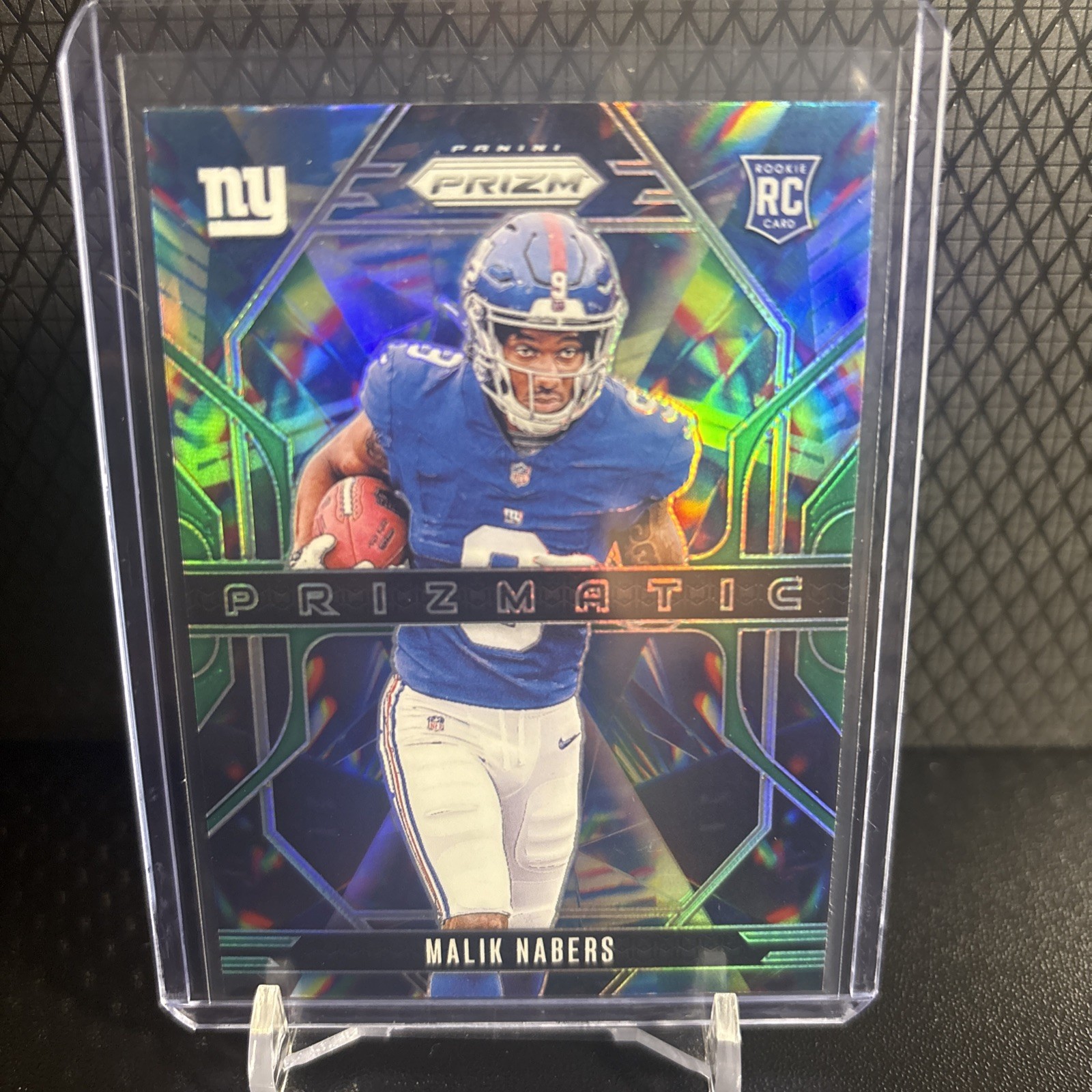 2024 Panini Prizm - Prizmatic Malik Nabers #13 Green Prizm (RC)