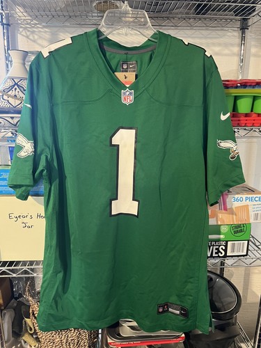 Philadelphia Eagles Jalen Hurts Jersey Nike Kelly Green Mens Large