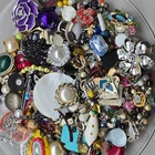 2 LB Unsorted Vintage Costume Jewelry Lot Craft Wear Resell FREE SHIP Lot 7118