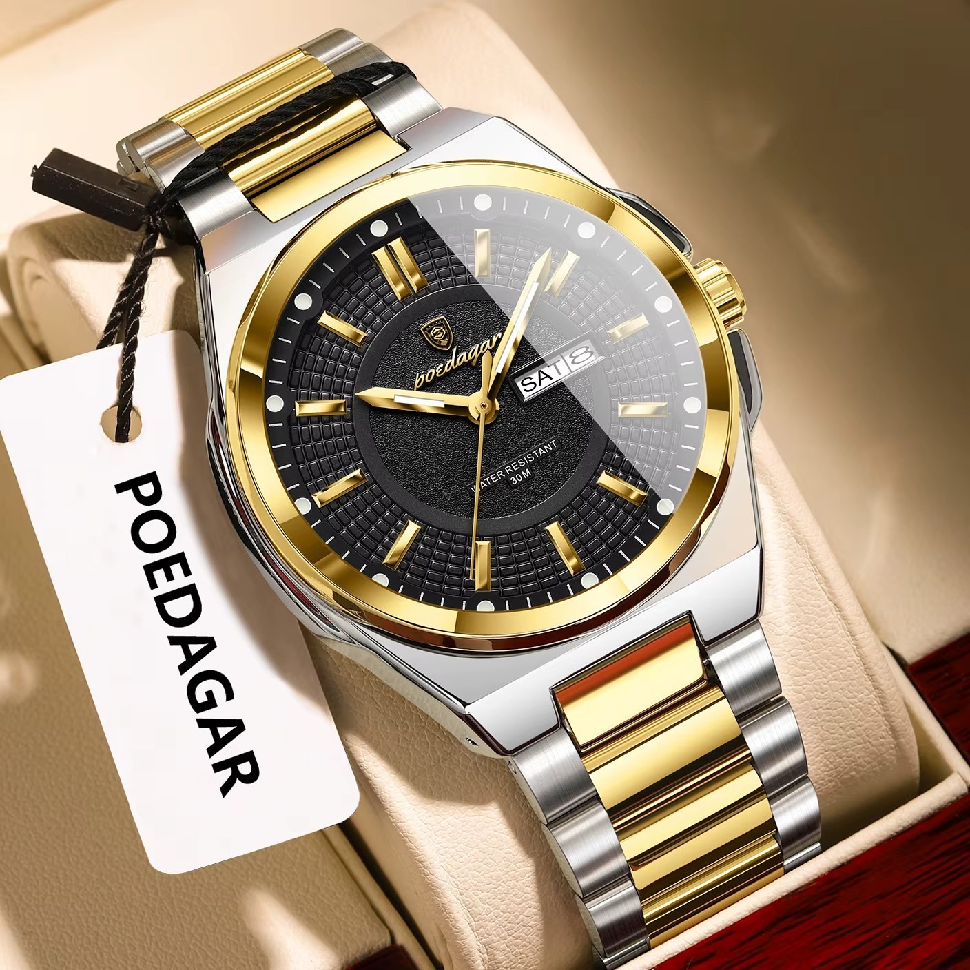 Наручные часы 42MM POEDAGAR Quartz Men's