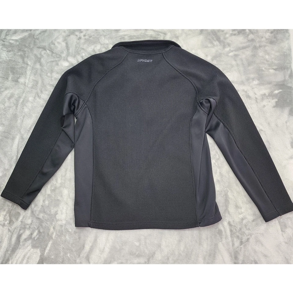 Spyder Sweater Jacket Mens M Black Outbound Core Half Zip Outdoors Performance - Image 4 of 4