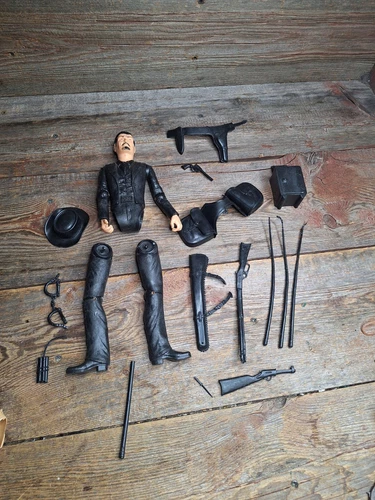 Vintage Marx Sam Cobra 12" Figure Best of the West Johnny West W/Accessories