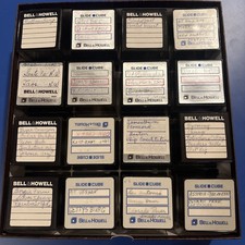 Bell Howell 35mm 16 Empty Slide Cubes in Original Box Holds 640 Slides