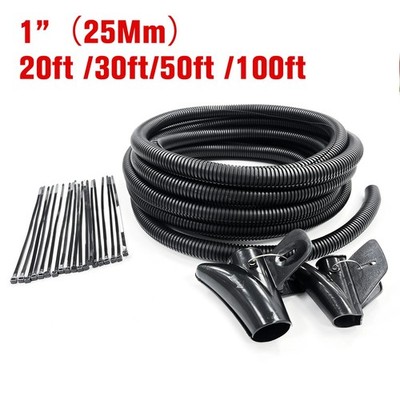 1'' Flexible Cable Conduit | Sleeving |Sheathing Split&Unsplit Loom Harness