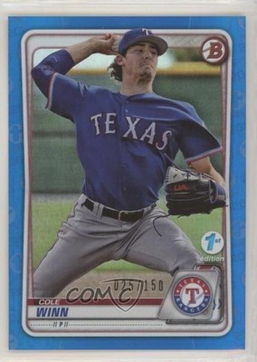 2020 Bowman 1st Edition Blue Foil 25/150 Cole Winn #BFE-107 1kk