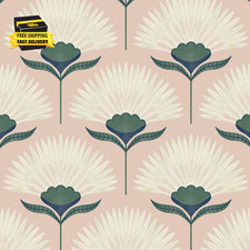 Vintage Wallpaper Peel and Stick Botanical Contact Paper Boho Wall Paper Pink Re