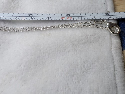Genuine Diamond Amethyst Pendant 18" Chain 925 Sterling Silver - Picture 7 of 13
