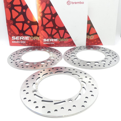 3x Brembo Oro Bremsscheiben Bremse vorne + hinten für Honda XRV 750 Africa Twin