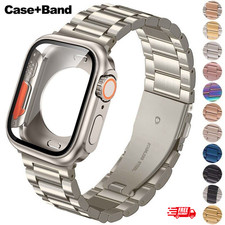 Stainless Steel Band Case For Apple Watch iWatch 10 9 8 7 6 5 4 41/40/44/45/46mm
