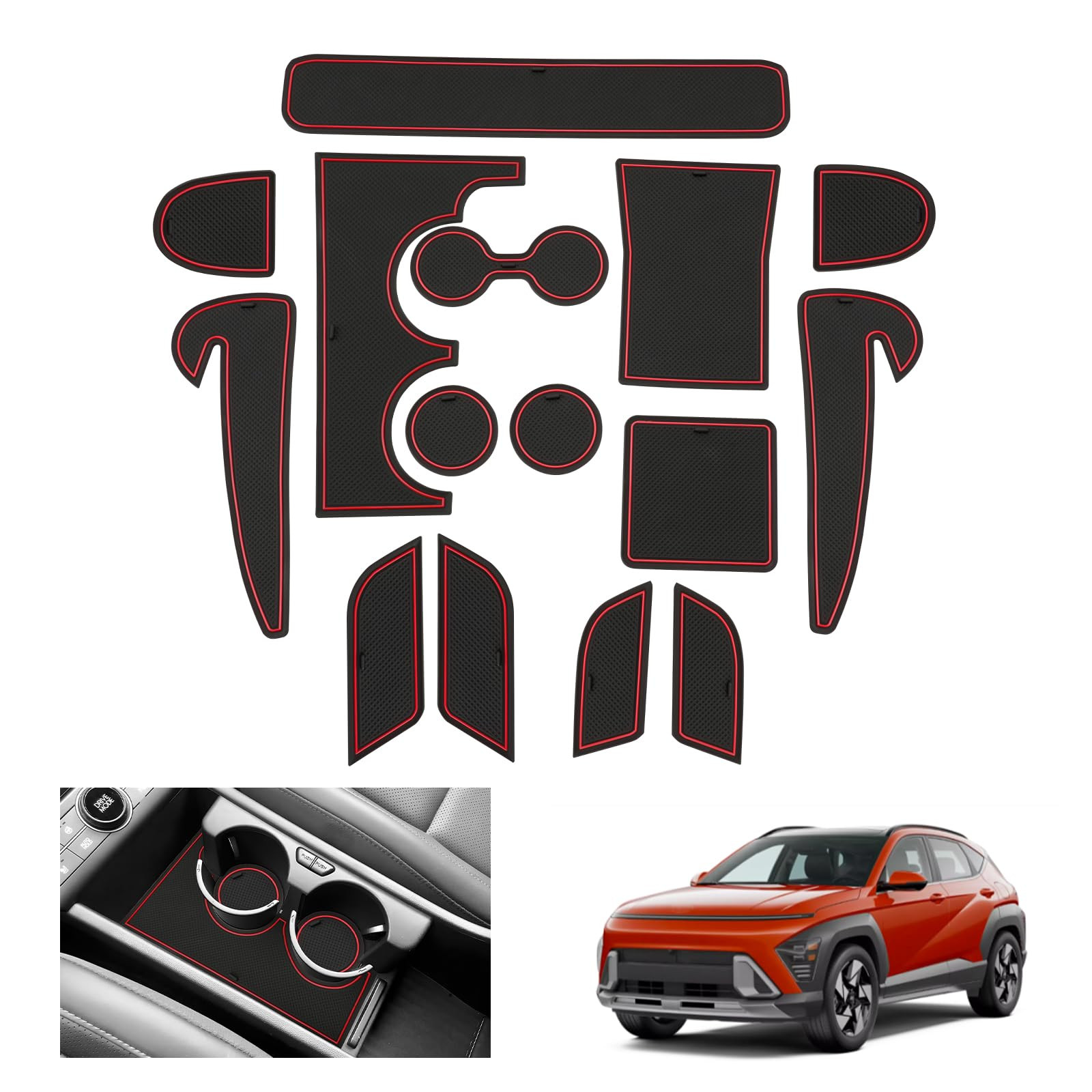 Tappetini Gomma Hyundai Kona EV 2024 | Protezione 3D Atossica GAFAT