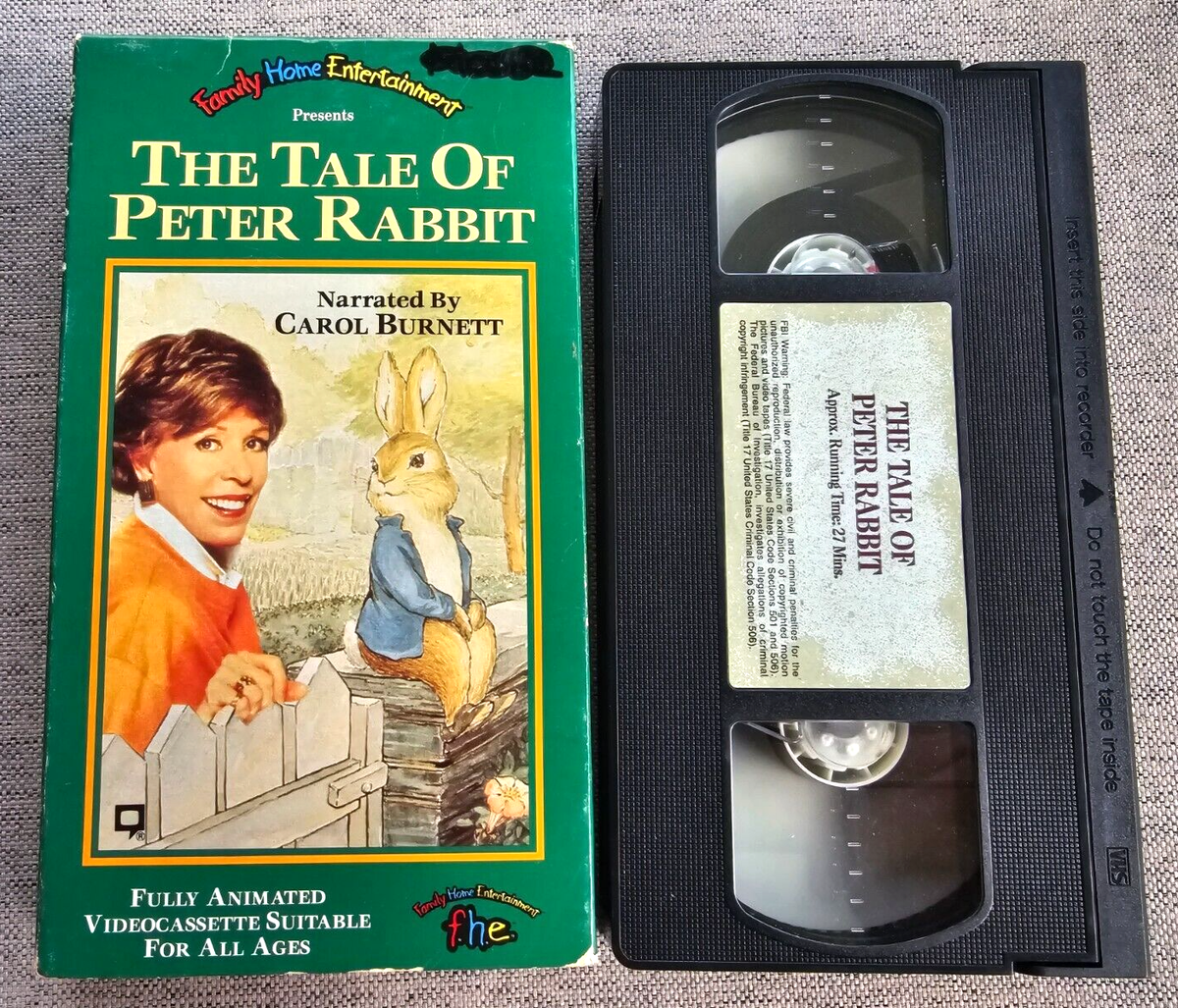The Tale of Peter Rabbit (VHS, 1992) Videocassette Narrated by