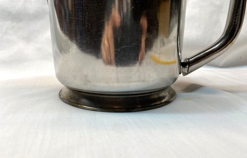 Vtg Legion Utensils Water Pitcher Heavy Stainless Steel Restaurant Hotel 1950's - Picture 8 of 10