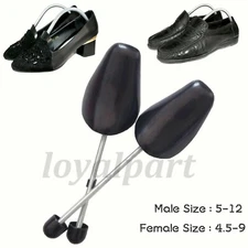 Pair Adjustable Shoe Support Shapers Plastic Keepers Stretchers Trees Men Women