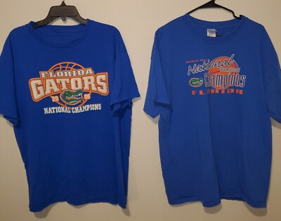 Vintage Florida Gators Shirt Men's XL blue NCAA Hoops Champs