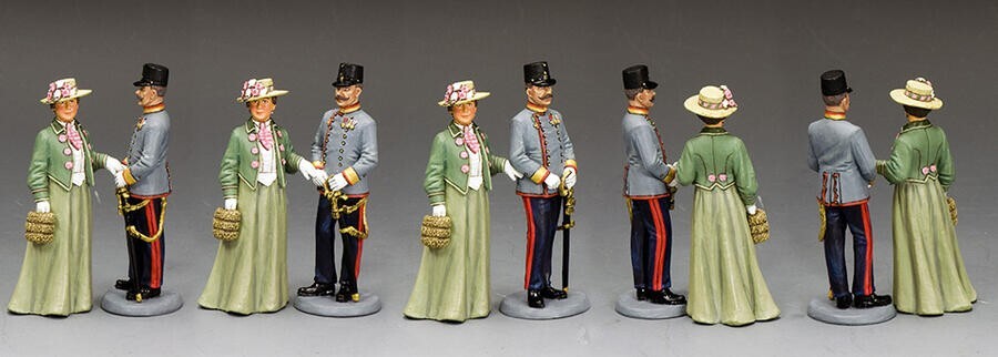 Figurines King & Country TR009 de l'Archiduc Franz-Ferdinand et son épouse en métal