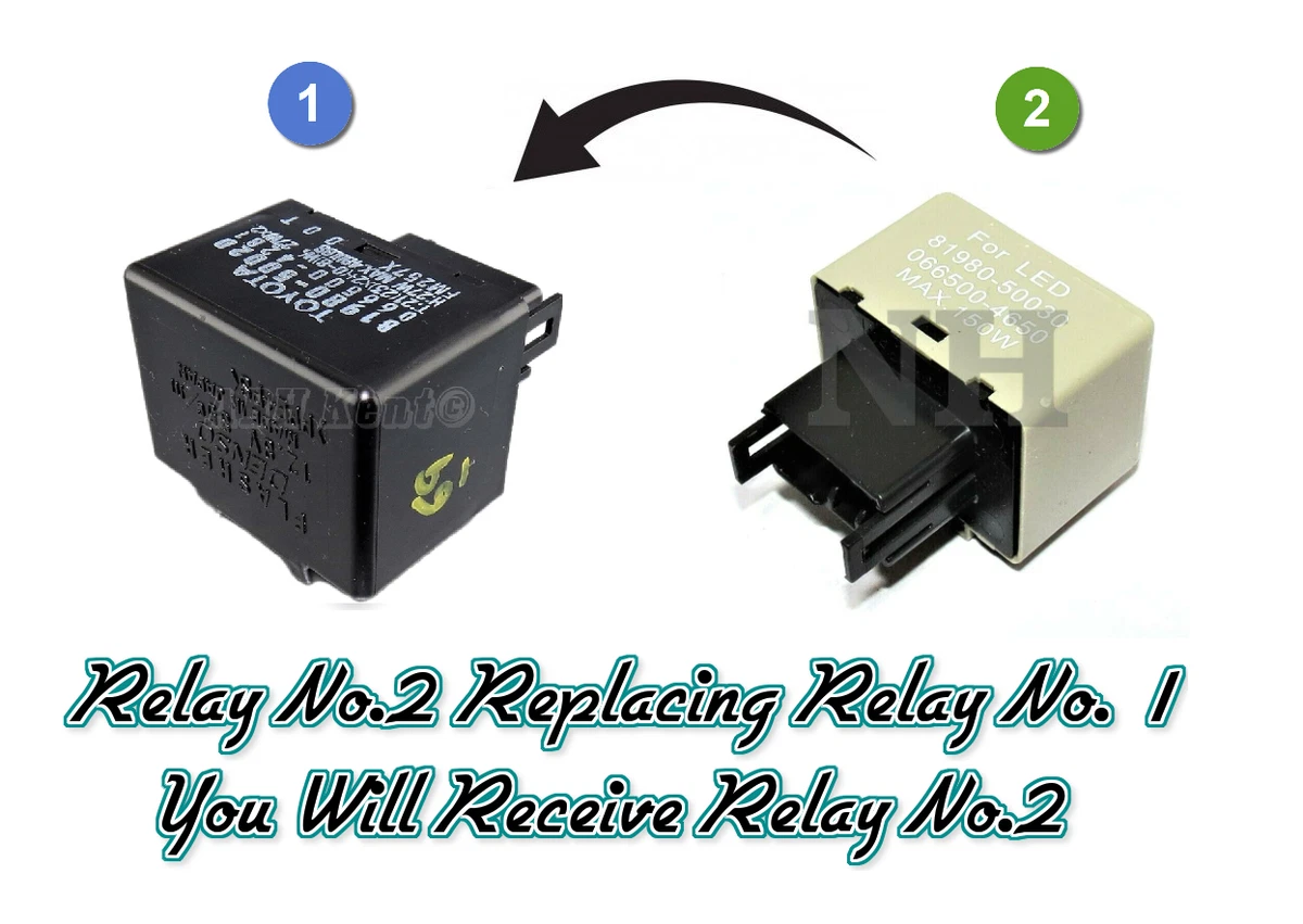 Toyota 8-Pin Turn Signal Flasher (Replacement) Relay 81980-50020 
