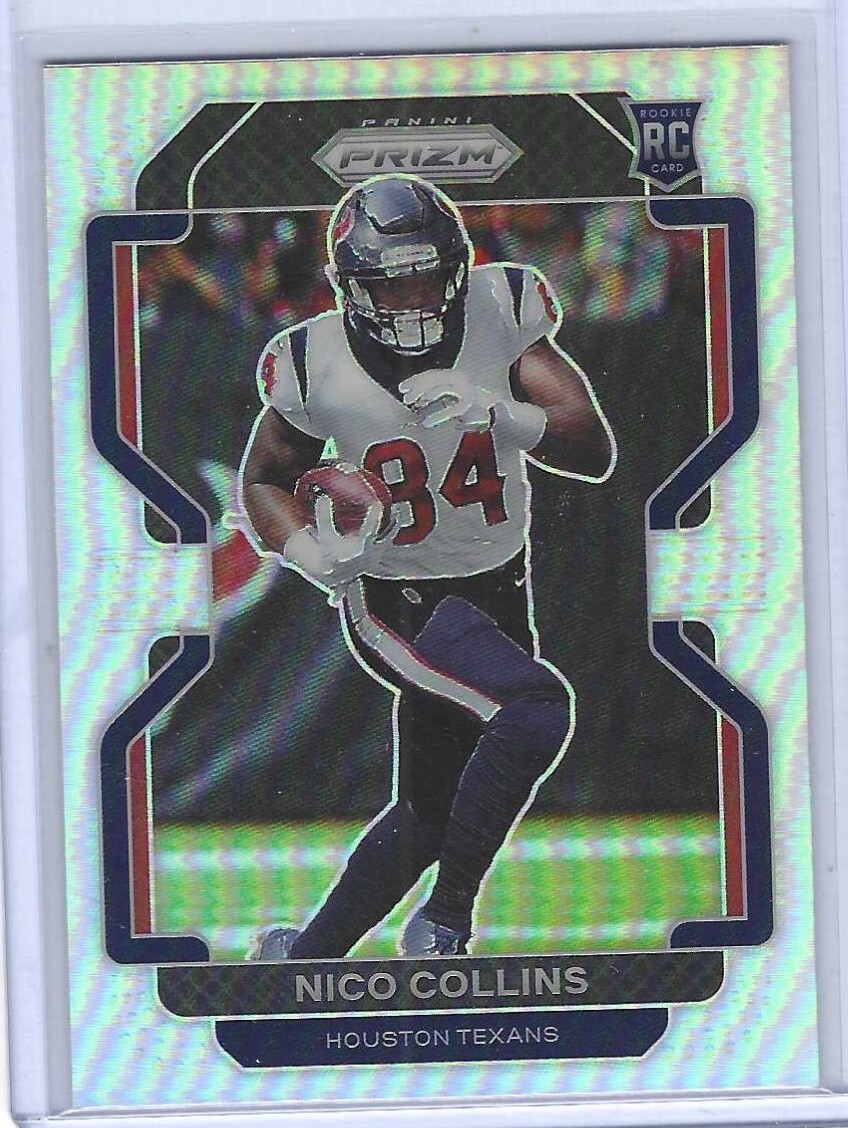 NICO COLLINS 2021 PANINI PRIZM VARIATION SILVER PRIZM ROOKIE RC #V