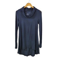CUDDL DUDS Softwear Stretch Cowlneck Tunic Black Size Small Soft layering