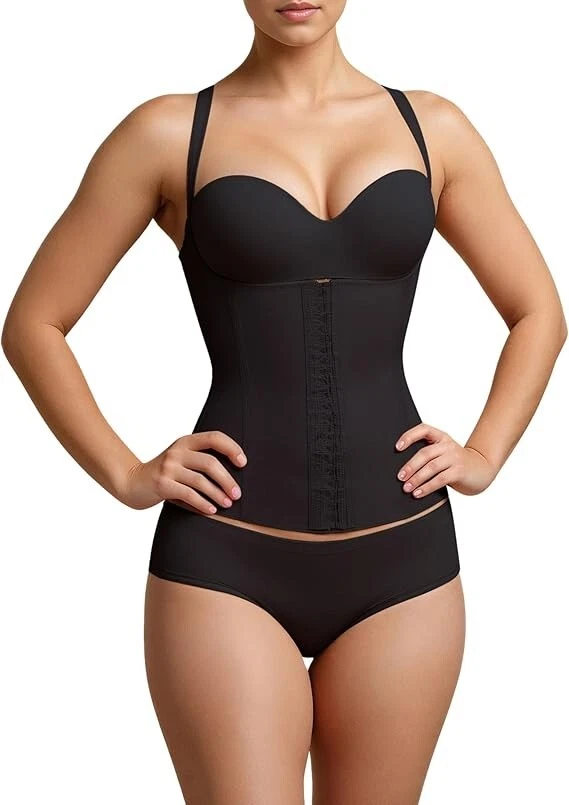 Chaleco modelador busto abierto seductor Squeem mejora curvas, correas ajustables XXS Foto 2 de 4