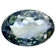 1.22 ct Elegant Oval Cut 8 x 5 mm Greenish Blue Un-Heated Tanzanite Gemstone