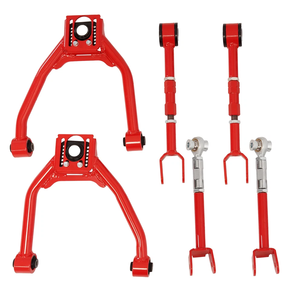 Brazo inclinable trasero delantero 6 piezas + varillas de tracción traseras para Nissan 350Z Infiniti G35 03-09 Foto 4 de 4