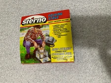 Vintage Sterno Folding Stove Camping Compact Lightweight Hunting Backpacking