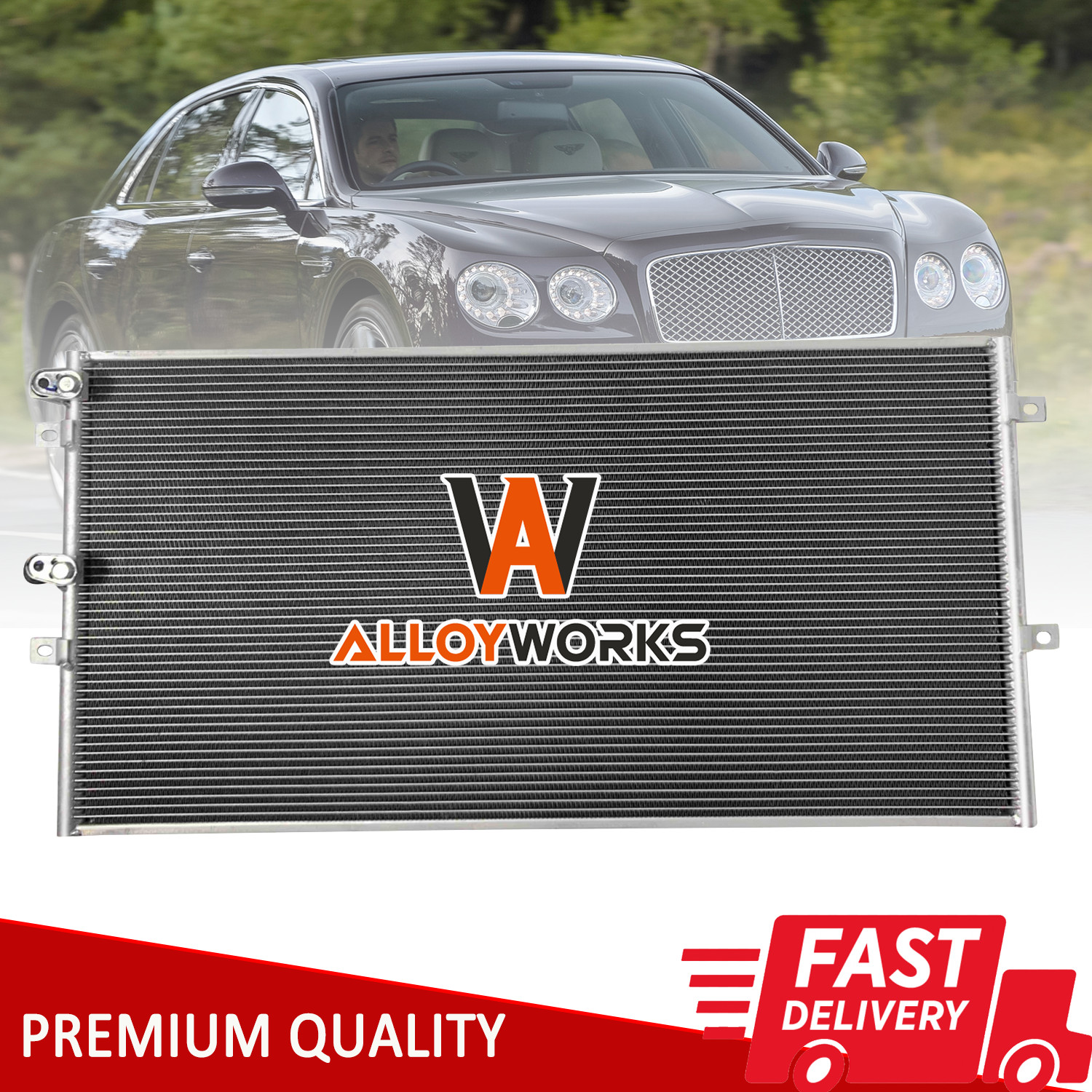 A/C Condenser Fits 2004-2014 Bentley Continental Gt Gtc& Flying Spur 6.0L W12 US