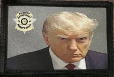 Trump Mug Shot Morale Patch Made in the USA