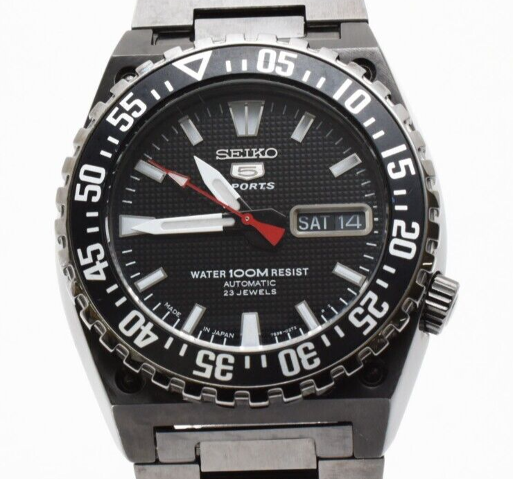 SEIKO 5 Sports SNZD73K1 Black Dial Automatic Watch 7S36-02B0