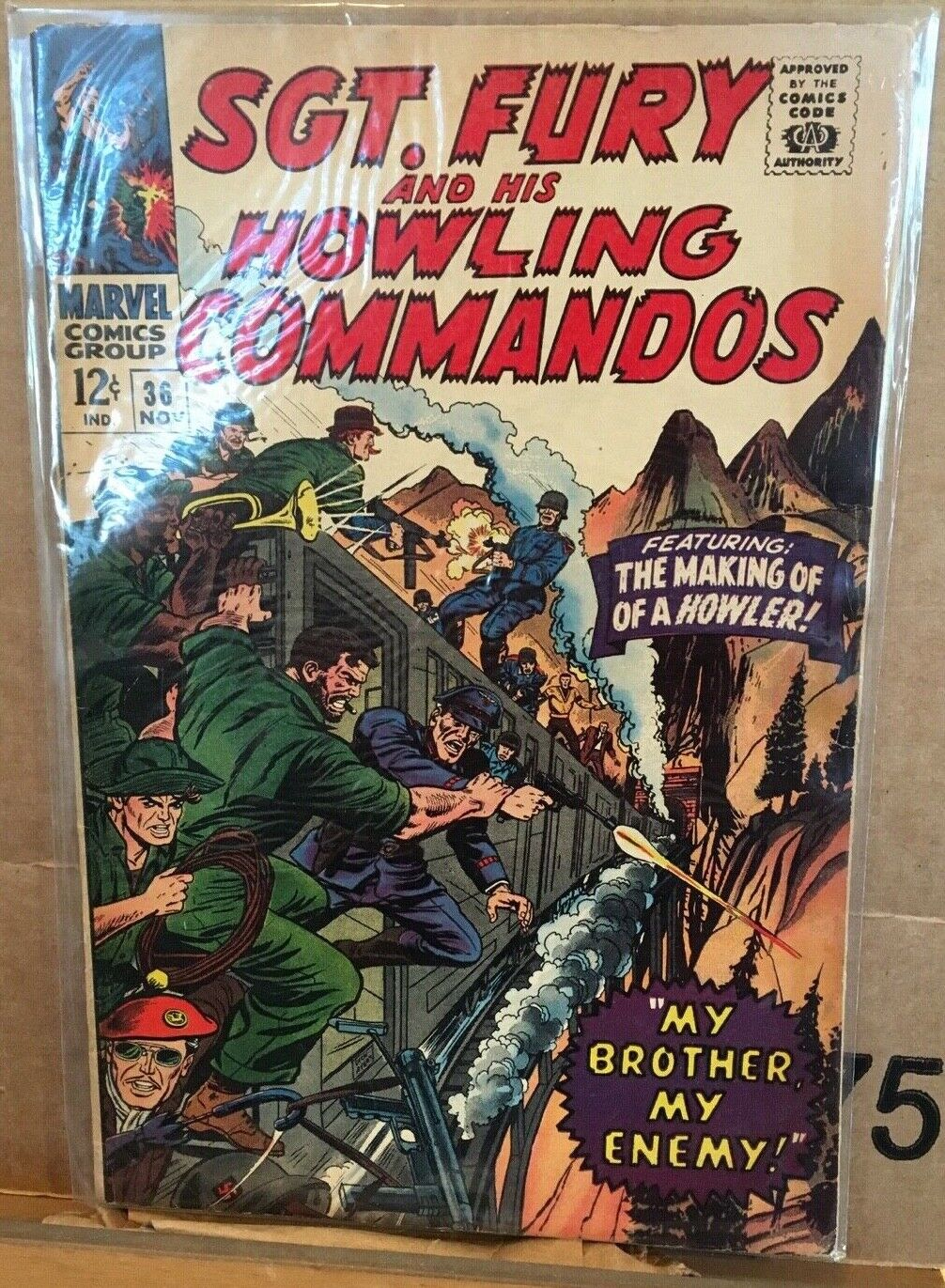 Marvel, Sgt Fury and His Howling Commandos #36, 1966, Stan Lee, VG/FN