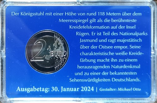 Coincard 2 EURO - Mecklenburg-Vorpommern - ALLEMAGNE 2024 coin card - Imagen 2 de 2