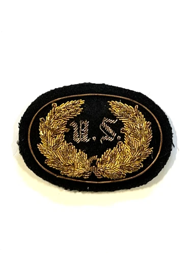 Civil War "U. S." Army Hat or Kepi Badge Insignia; Bullion Embroidery; Lot# A9