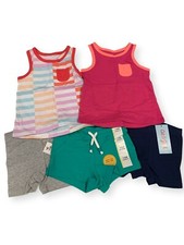Cat  Jack Girls Summer Bundle 5 pieces-12M NWT 