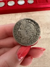 M&uuml;nze Franz&ouml;sische Republik 2 Franken 1871 A 10 Gramm Silber 835 PR
