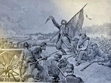 1886 Civil War Battle of Corinth Sterling Price General Rosecrans Earl Van Dorn