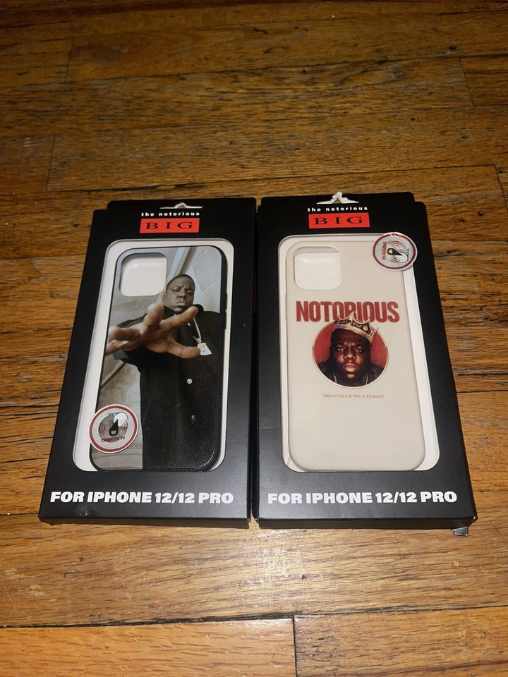 Pacote com 2 capas Notorious B.I.G para iPhone 12 Pro Hip Hop Rap Brooklyn’s Finest - Imagem 4 de 4