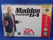N64 Nintendo 64 Madden Football 64 - (1997) Authentic N64 Box, Game & Manual
