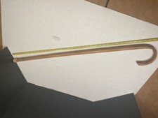 Wooden Walking Cane Round Handle Wood Cane With Natural Ash Finish  Rubber Tip