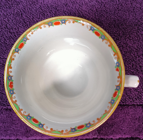Myott Staffordshire Art Deco 1930's "Sunshine Susie" Pattern Cup & Saucer - RARE - Picture 17 of 22