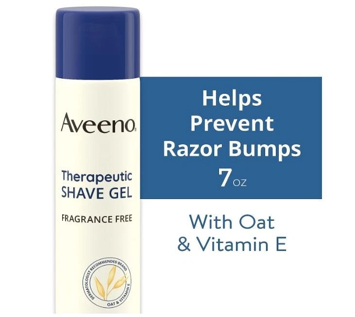 Gel de afeitar terapéutico con avena y vitamina E para ayudar a prevenir golpes de afeitar 7 oz 2 paquetes Foto 3 de 4
