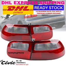 Red Clear Rear Tail Light Lamp For Honda Civic 92-95 Eg6 3dr Hatchback New Red Clear Rear Tail Light Lamp For Honda Civic 92-95 Eg6 3dr Hatchback New