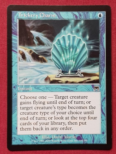 Magic The Gathering ONSLAUGHT TRICKERY CHARM blue card MTG - Bild 1 von 2