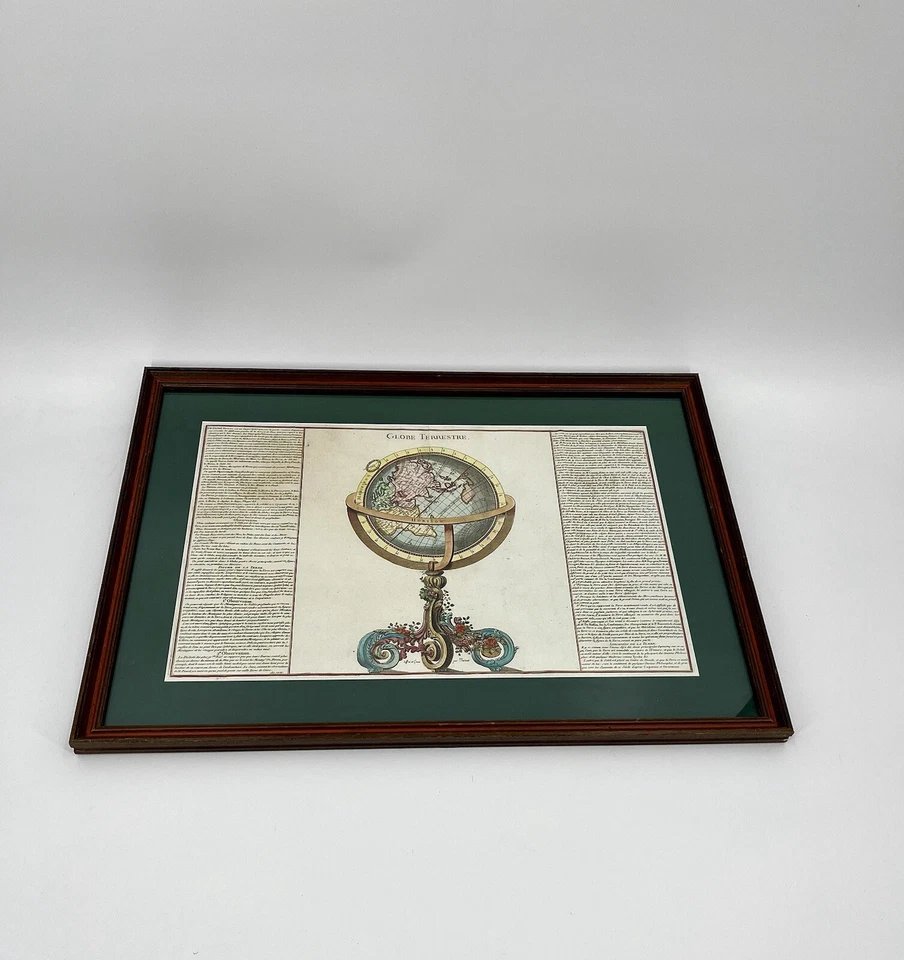 Globos Celestiales/Terrestres 1761 - Claude Buy de Mornas (Enmarcado a partir del Atlas Vol.1 Foto 3 de 4