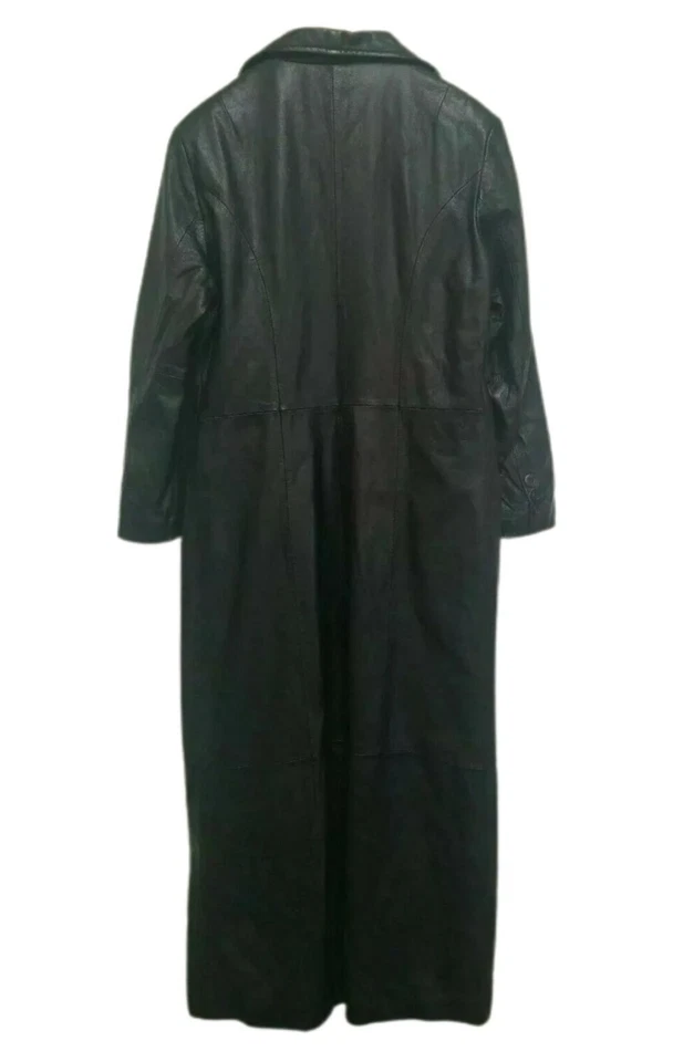 Винтажный Wilsons Maxima кожи Тренч из черной кожи размер большой мягкий с подкладкой  - Изображение 2 из 4